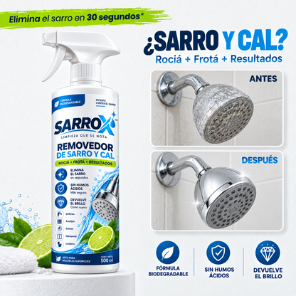 SARROX™ Removedor de Sarro y Cal — Limpieza que se Nota